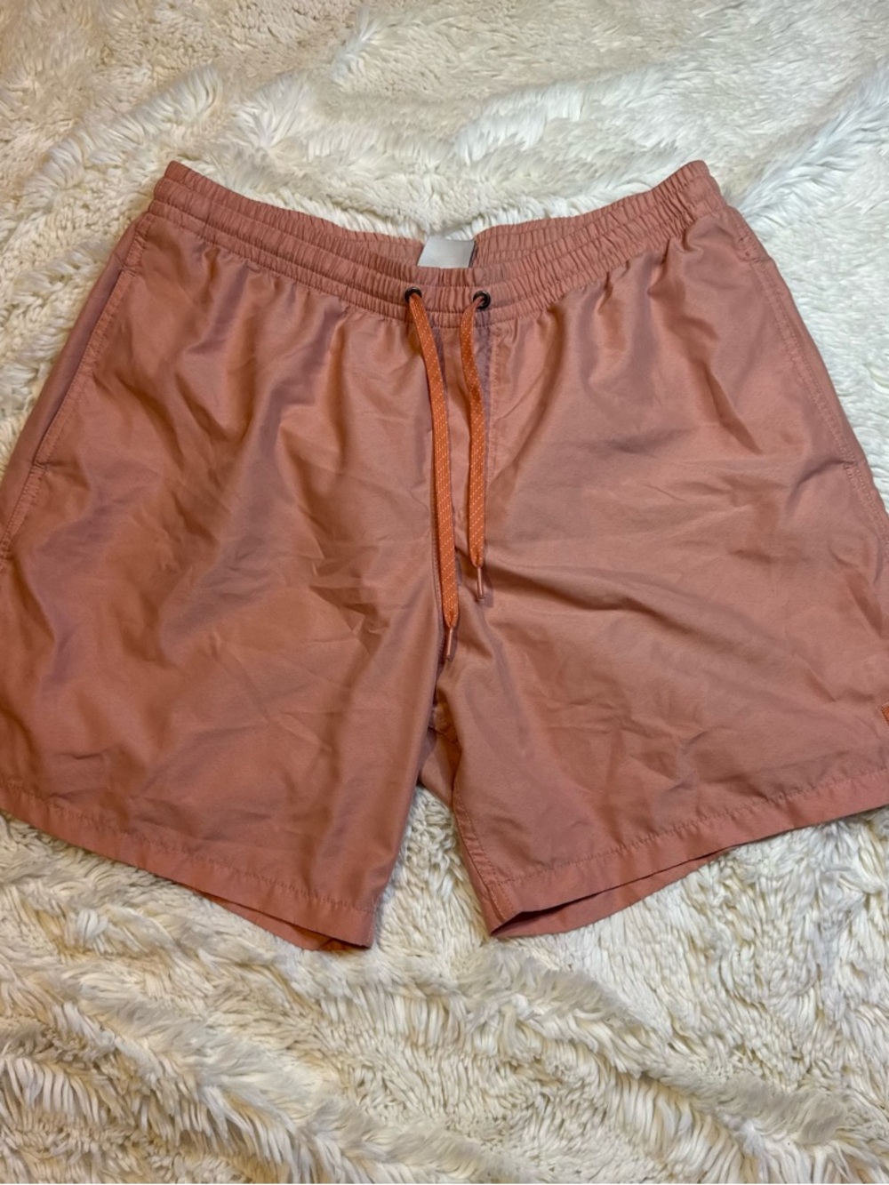 Quiksilver Men's large orange hybrid shorts no liner 6-1/2” inseam